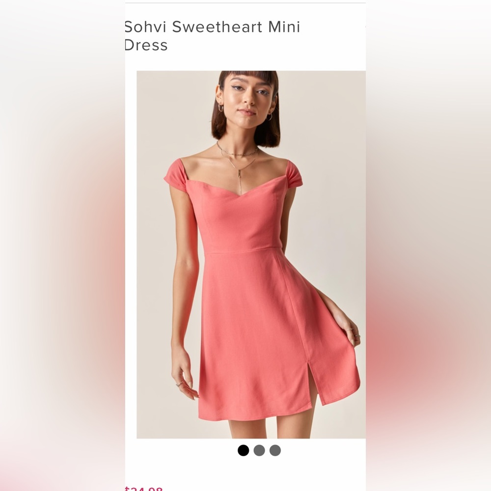 Francesca coral dress